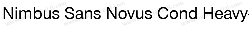 Nimbus Sans Novus Cond Heavy字体转换